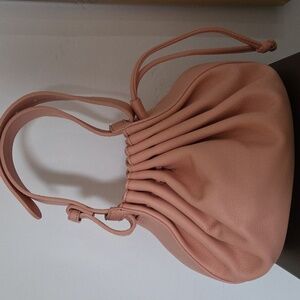 Who What Wear Peach/Blush Pink Drawstring Hand Bag